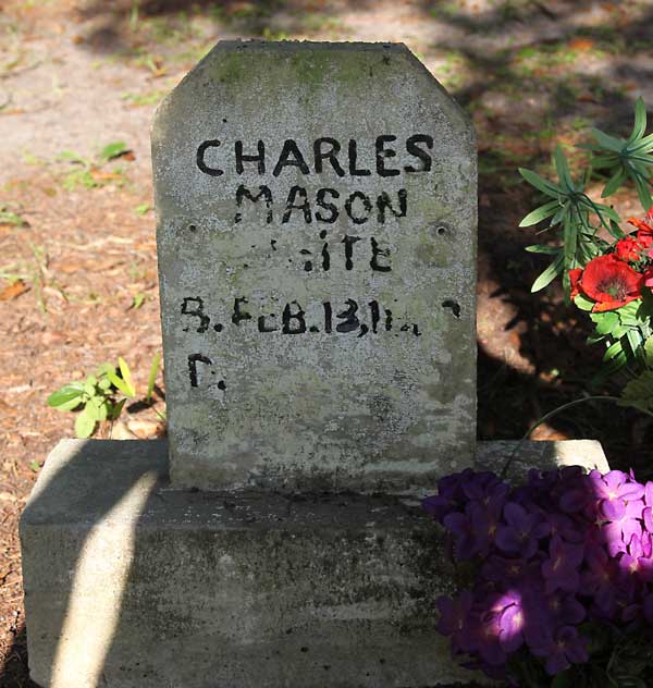 Charles Mason White Gravestone Photo