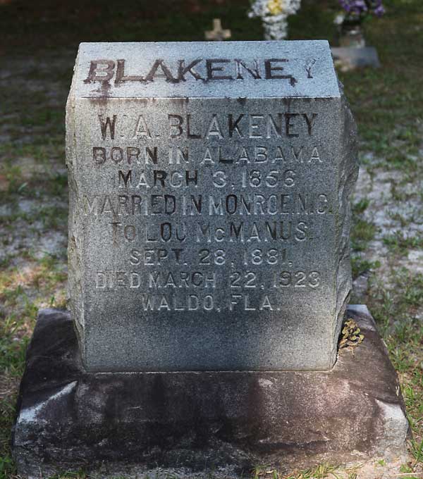 W. A. Blakeney Gravestone Photo