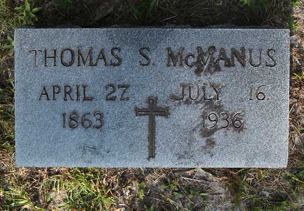 Thomas S. McManus Gravestone Photo