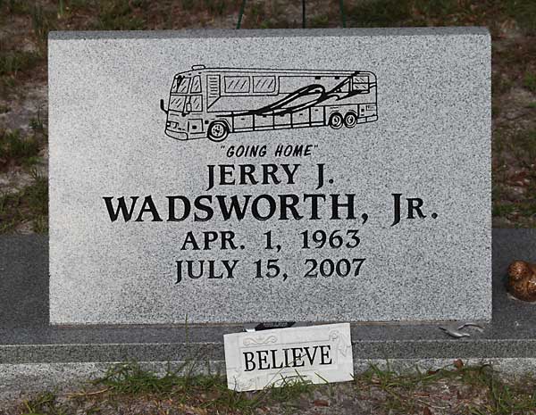 Jerry J. Wadsworth Gravestone Photo