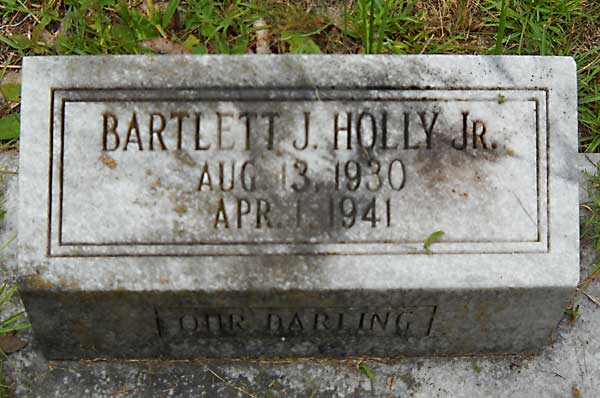Bartlett J. Holly Gravestone Photo