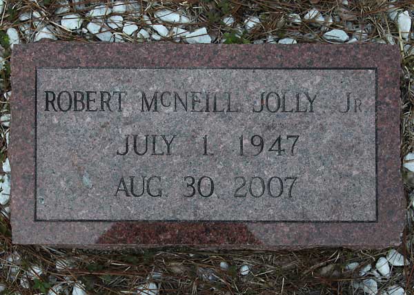 Robert McNeill Jolly Gravestone Photo