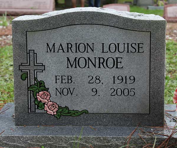 Marion Louise Monroe Gravestone Photo