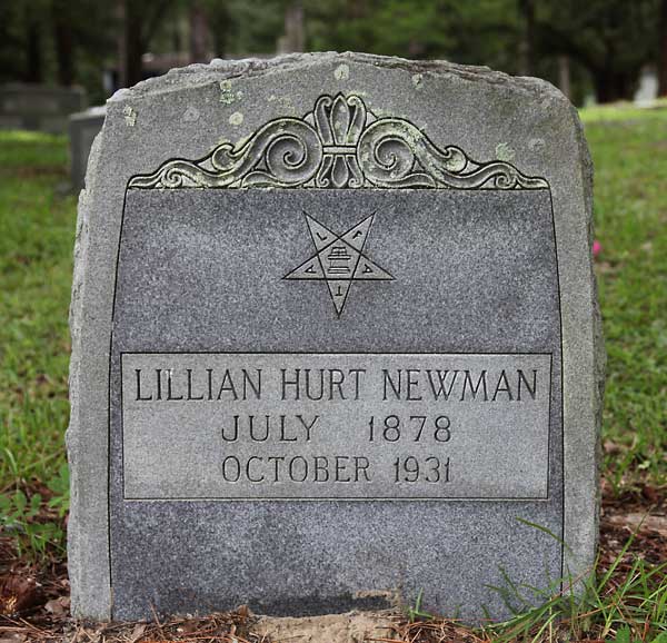 Lillian Hurt Newman Gravestone Photo