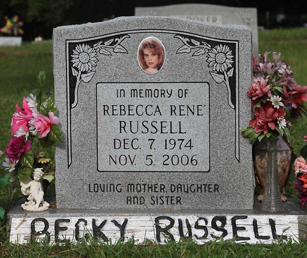Rebecca Rene Russell Gravestone Photo