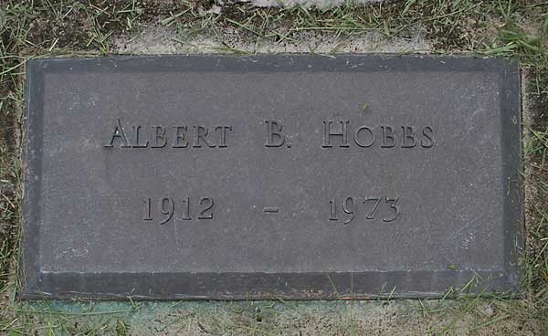 Albert B. Hobbs Gravestone Photo
