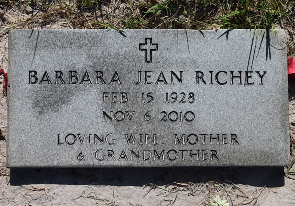 Barbara Jean Richey Gravestone Photo
