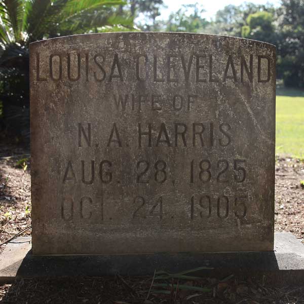 Louisa Cleveland Harris Gravestone Photo