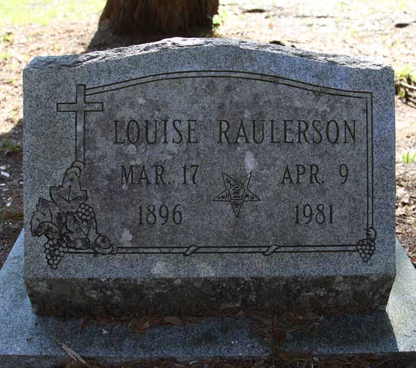Louise Raulerson Gravestone Photo