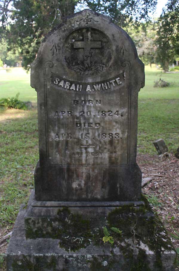 Sarah A. White Gravestone Photo