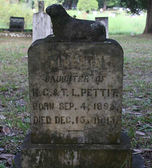 Alberta Pettit Gravestone Photo