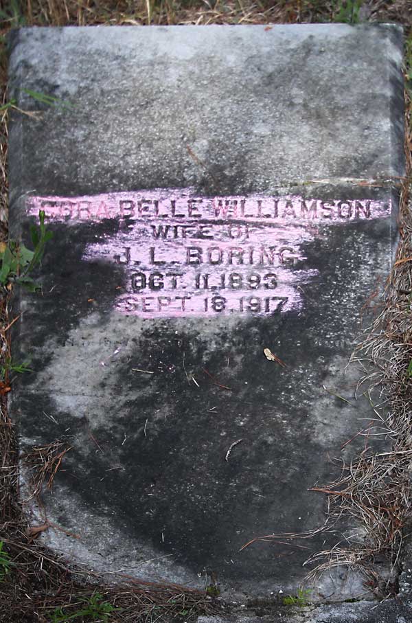 Cora Belle Williamson Boring Gravestone Photo
