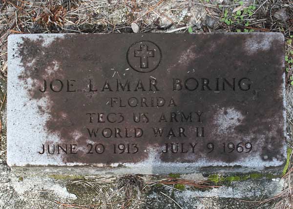 Joe Lamar Boring Gravestone Photo
