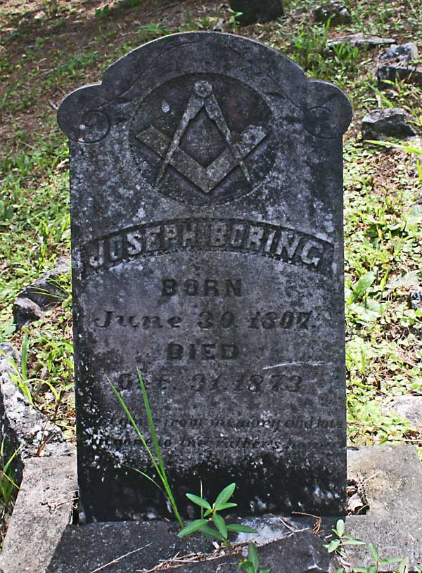 Joseph Boring Gravestone Photo
