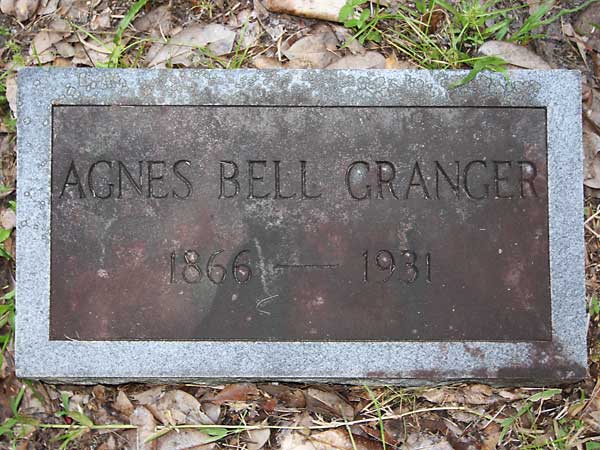 Agnes Bell Granger Gravestone Photo