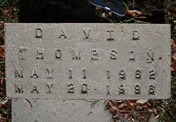 David Thompson Gravestone Photo