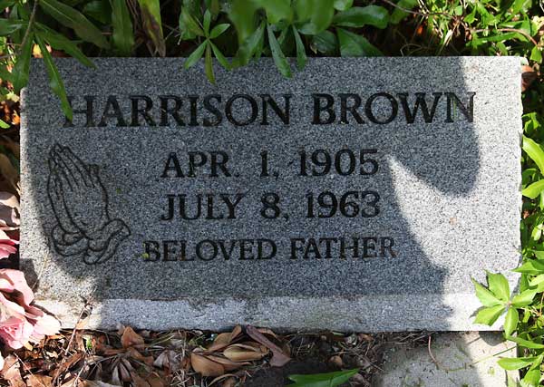 Harrison Brown Gravestone Photo