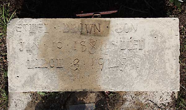 Ethel Brown Gravestone Photo