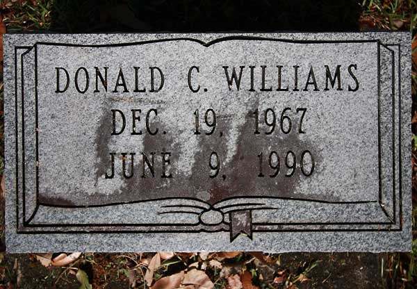 Donald C. Williams Gravestone Photo