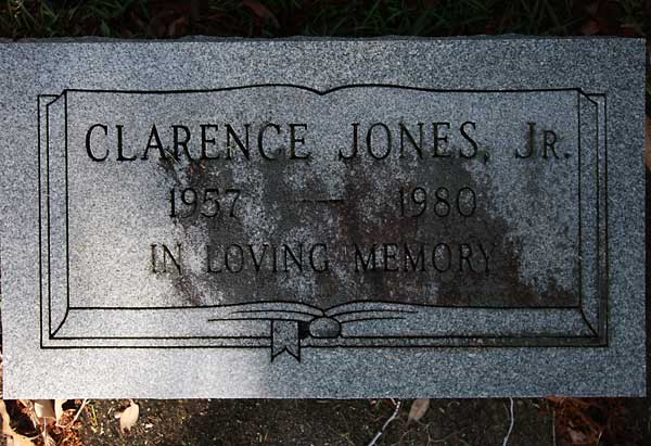 Clarence Jones Gravestone Photo