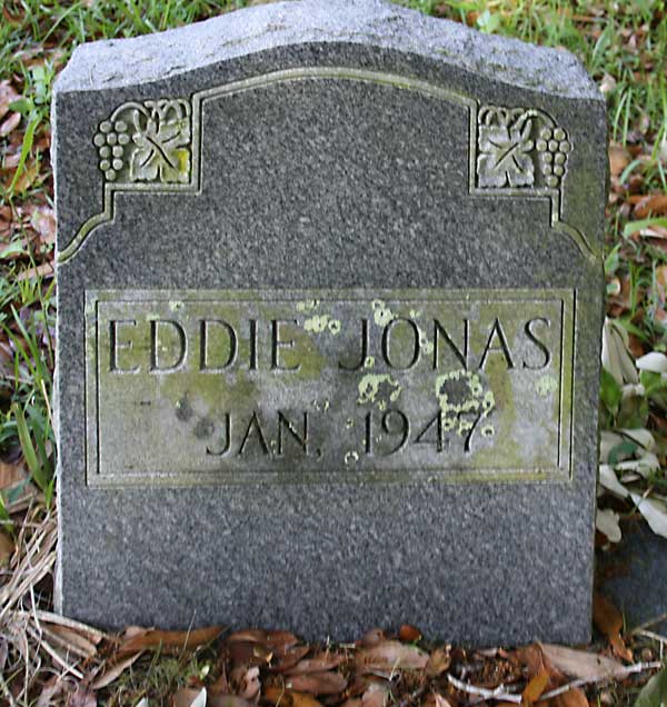 Eddie Jonas Gravestone Photo