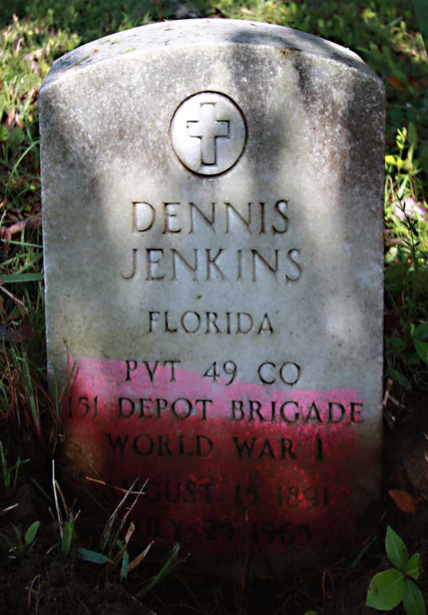 Dennis Jenkins Gravestone Photo