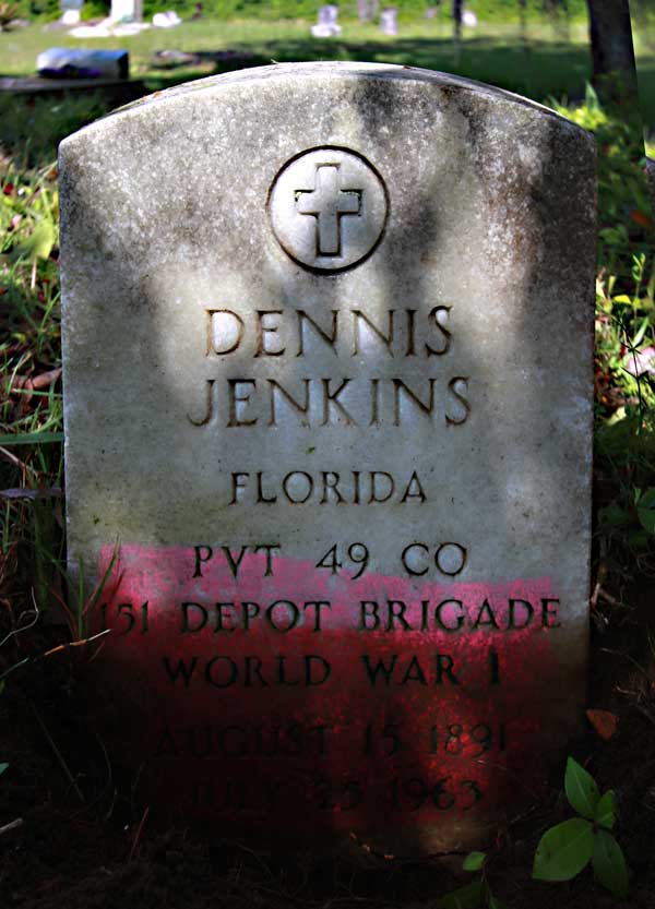 Dennis Jenkins Gravestone Photo