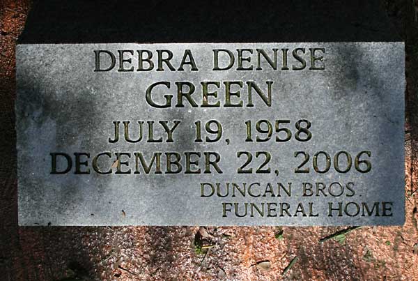 Debra Denise Green Gravestone Photo