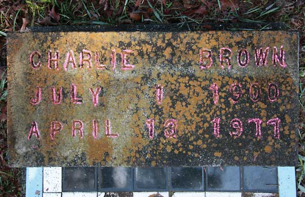 Charlie Brown Gravestone Photo