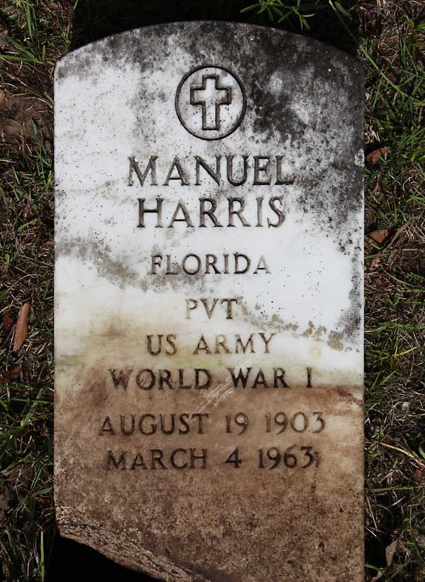 Manuel Harris Gravestone Photo