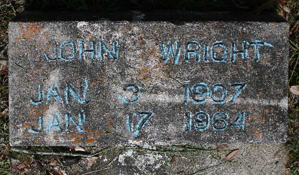 John Wright Gravestone Photo