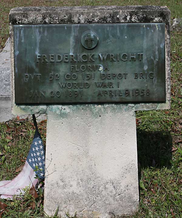 Frederick Wright Gravestone Photo