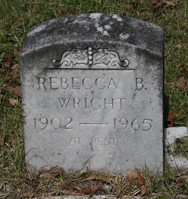 Rebecca B. Wright Gravestone Photo
