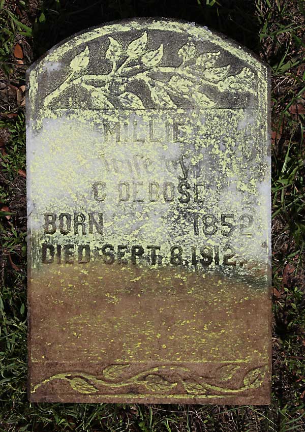 Millie DeBose Gravestone Photo