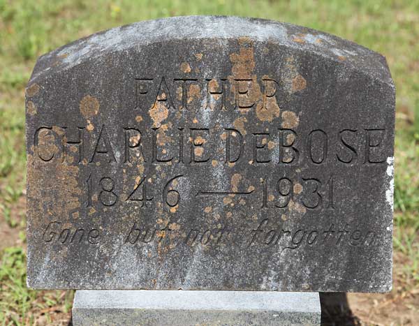 Charlie DeBose Gravestone Photo