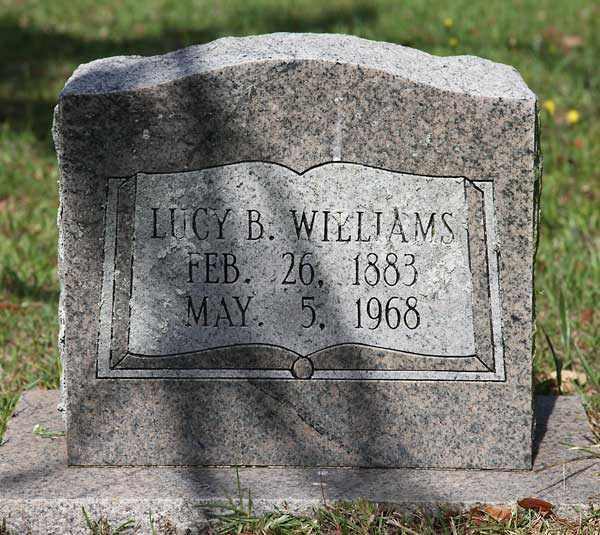 Lucy B. Williams Gravestone Photo