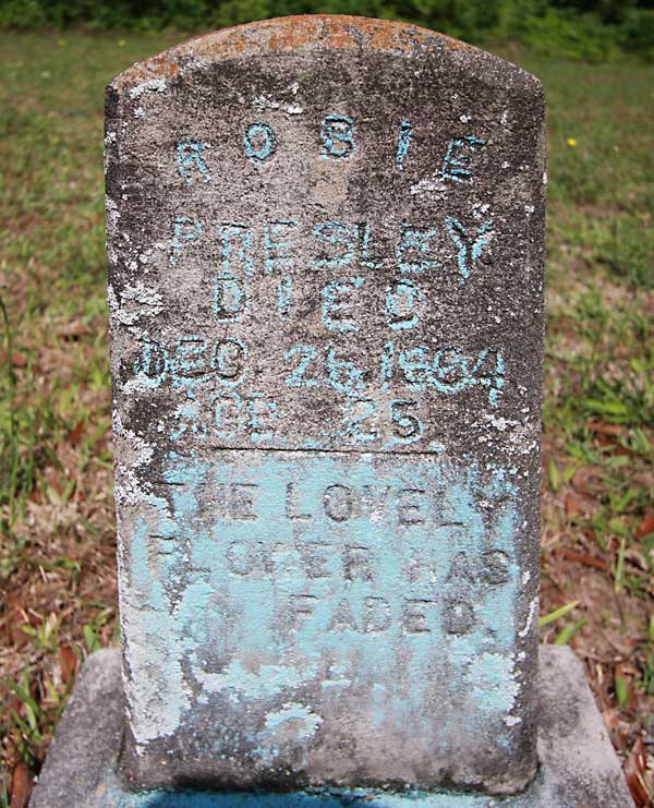 Rosie Presley Gravestone Photo