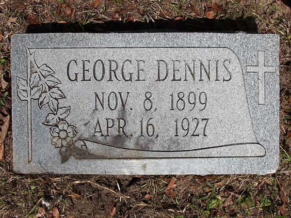George Dennis Gravestone Photo