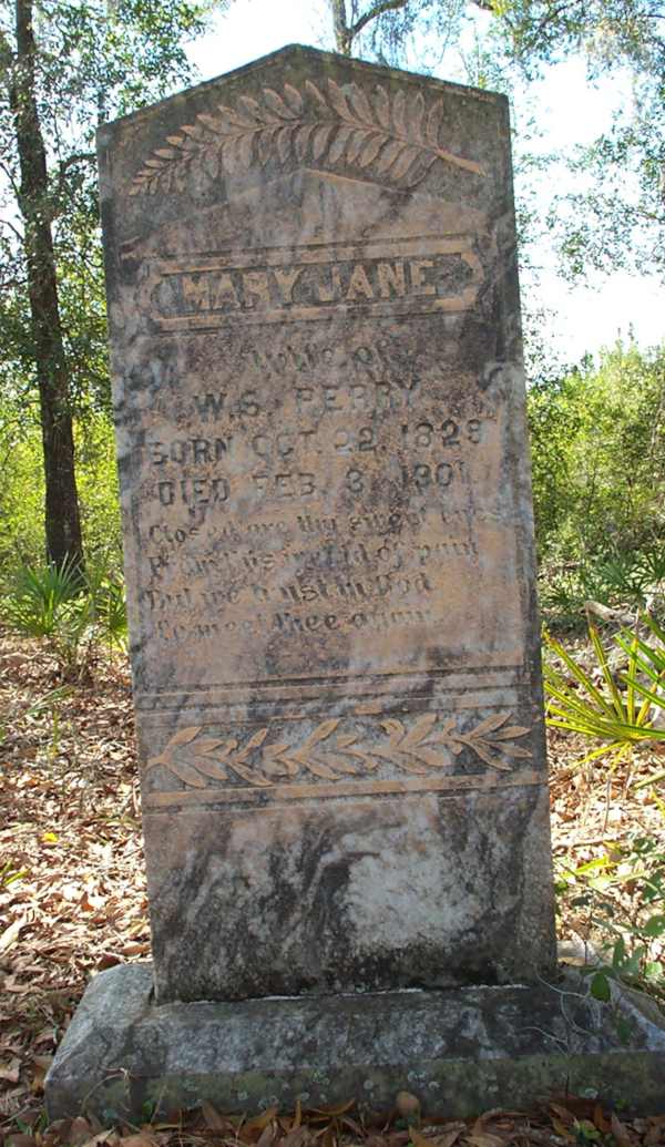 Mary Jane Perry Gravestone Photo