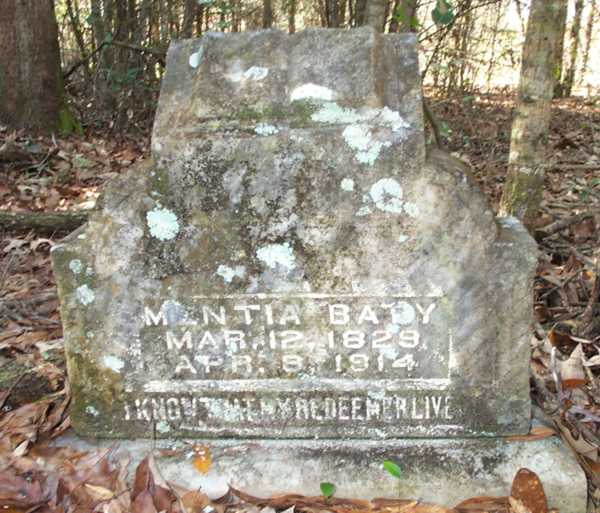 Mentia Baty Gravestone Photo