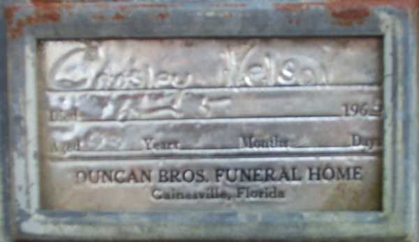Crosley Nelson Gravestone Photo