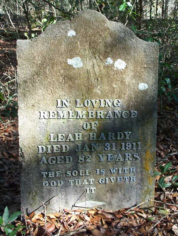 Leah Hardy Gravestone Photo