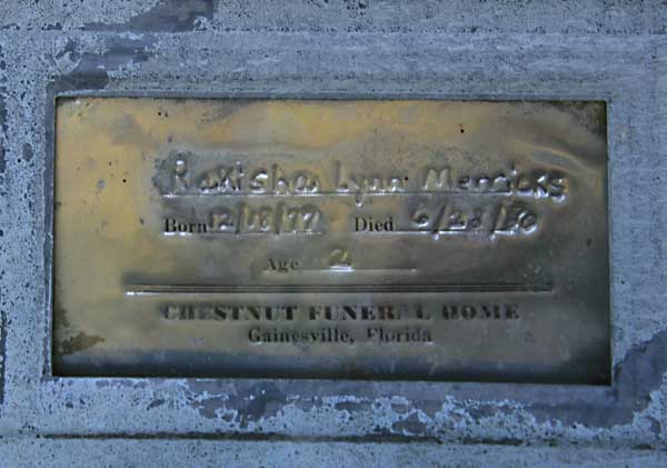 Rakisha Lynn Merricks Gravestone Photo