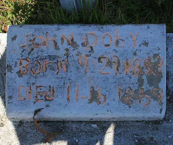 John Doby Gravestone Photo