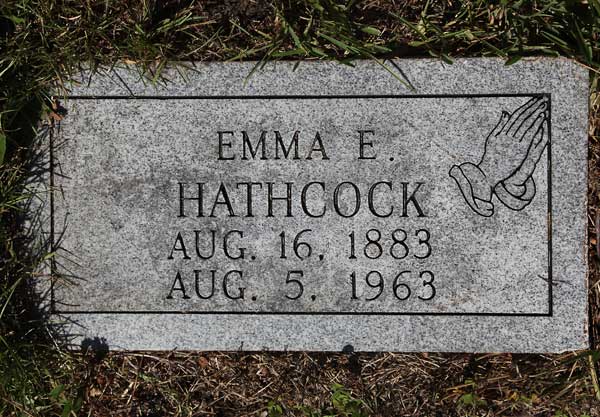 Emma E. Hathcock Gravestone Photo