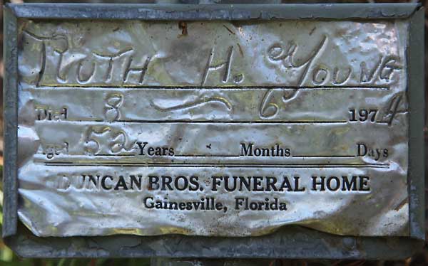 Ruth H. Young Gravestone Photo