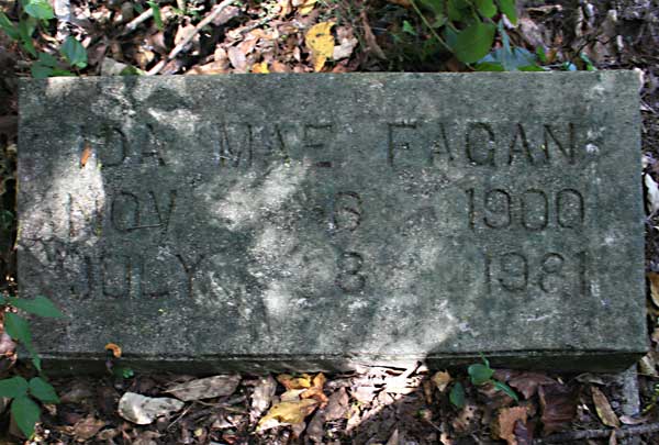 Ida Mae Fagan Gravestone Photo