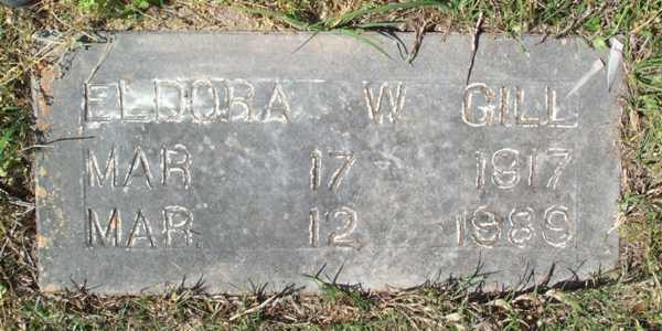 Eldora W. Gill Gravestone Photo