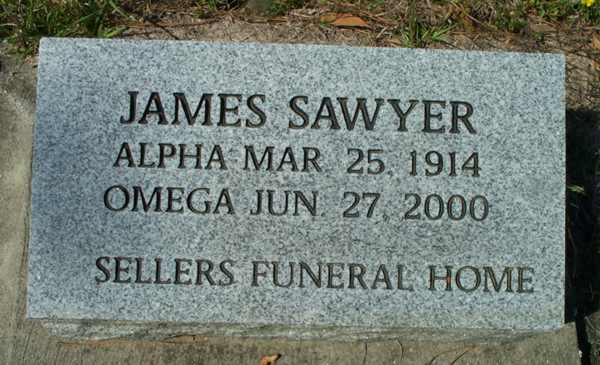 James Sawyer Gravestone Photo