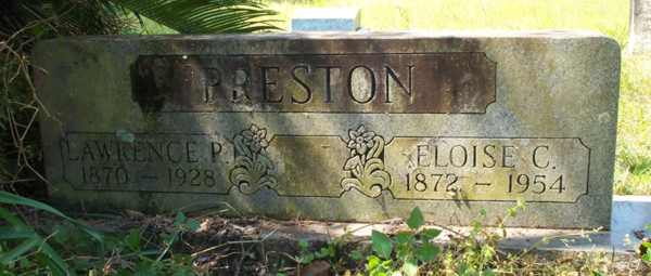 Lawrence P. & Eloise C. Preston Gravestone Photo
